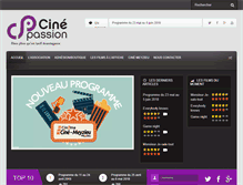 Tablet Screenshot of cinepassionmeyzieu.com